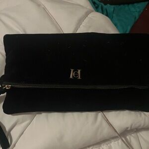 Carolina Herrera Black Velvet Clutch/Bag
